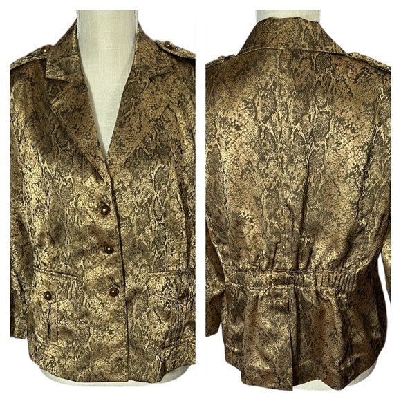 “Joan Rivers” Animal Print Blazer - Picture 1 of 14